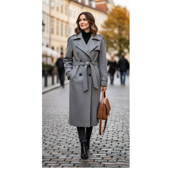 Mackage Jackets & Blazers - Mackage Gray Belted Trench Coat